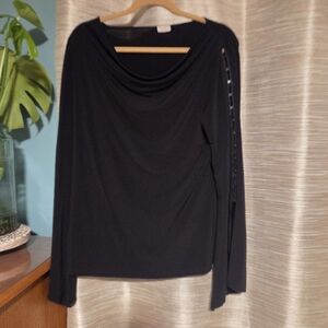 Y2K Elegant Black Women's Top